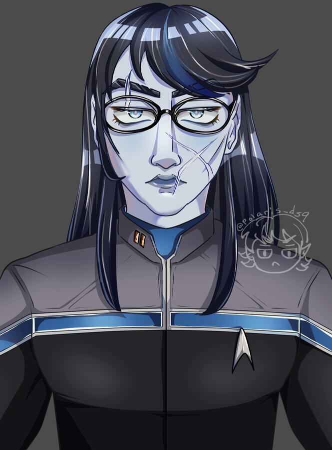 Semi-realistic, headshot + free background