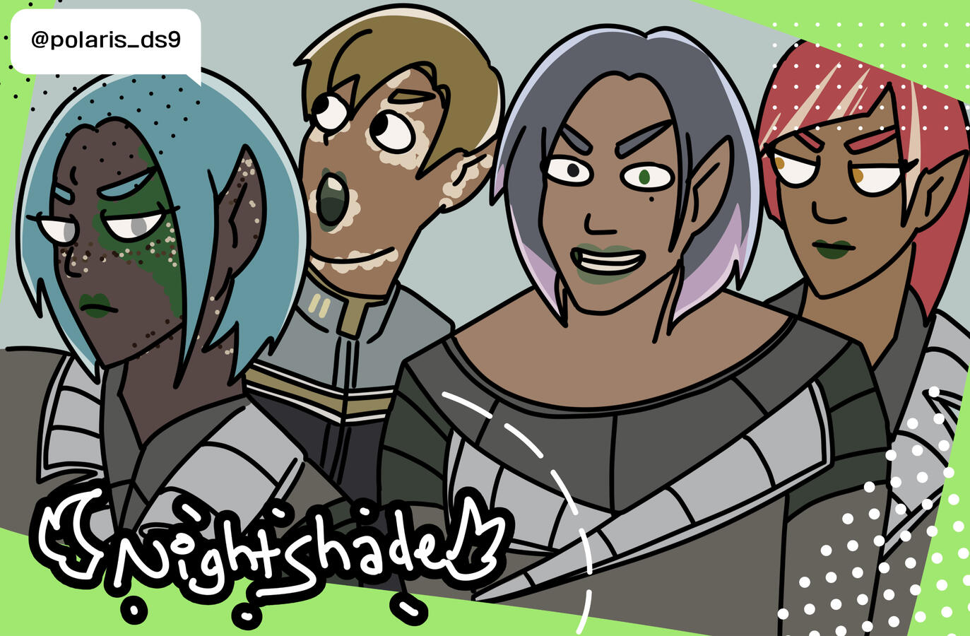 Lower Decks Skeb + simple background